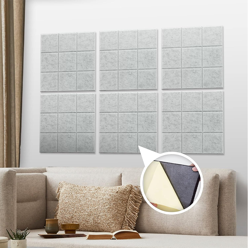 Minimalist Self-Adhesive Polyester Sound-Absorbing Board