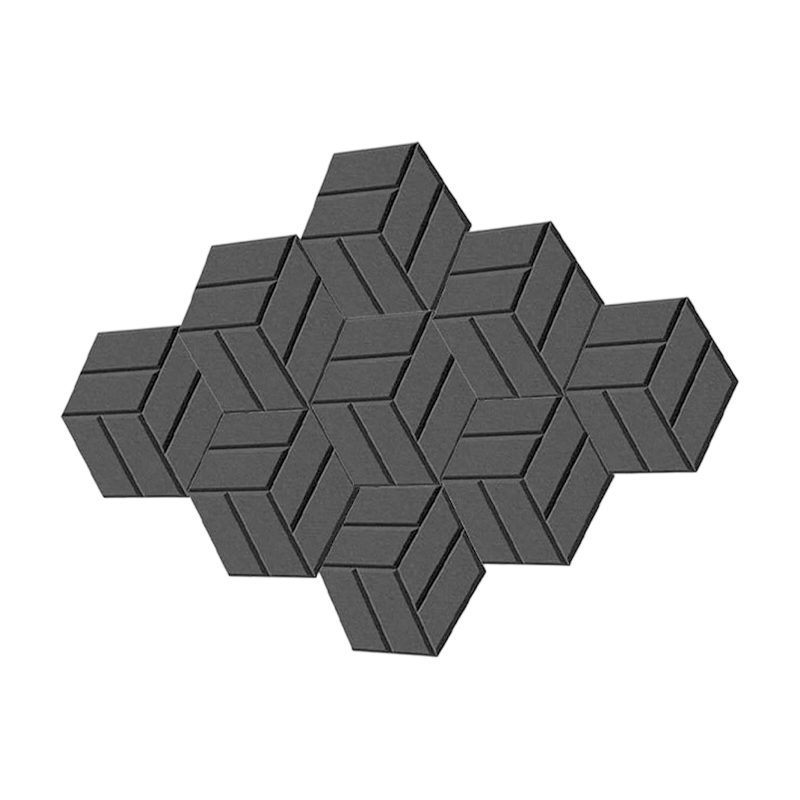 Single-Color Hexagonal Polyester Fiber Acoustic Panel