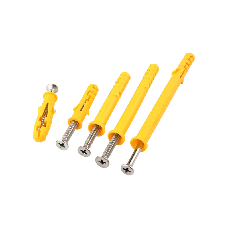 Yellow Wall Expansion Anchor & Screw Set for Acoustic Panel Mounting