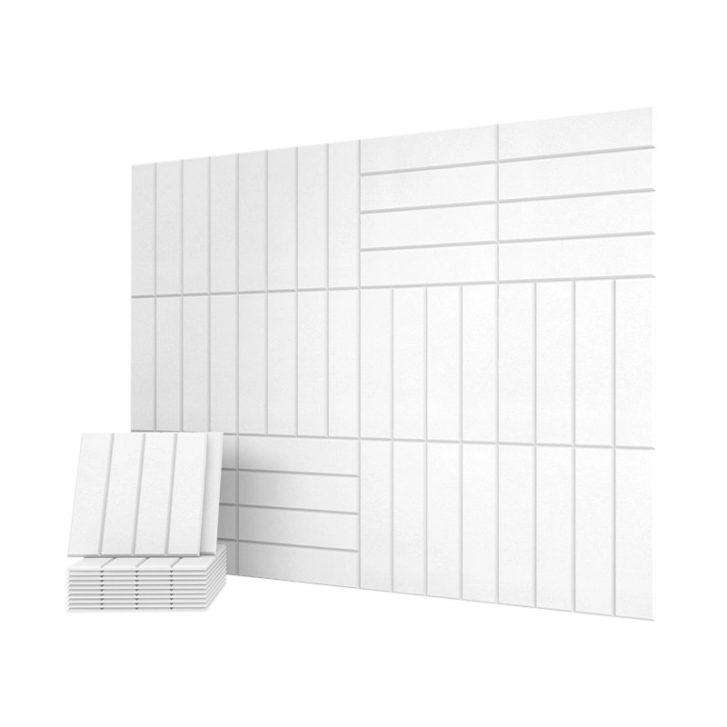 Straight-Groove Indoor Wall Polyester Fiber Acoustic Panel