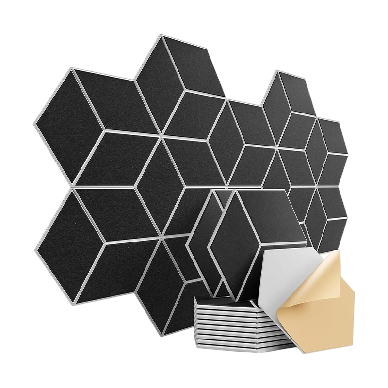 Two-Color Spliced Self-Adhesive Acoustic Panel